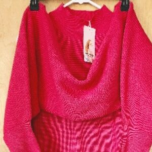 Two Piece Pretty Garden Sweater Dress